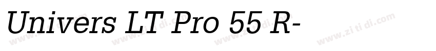 Univers LT Pro 55 R字体转换